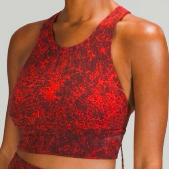 LULULEMON Wunder Train Long Line Bra Medium Support Sportsbra size 10 - Picture 3 of 10